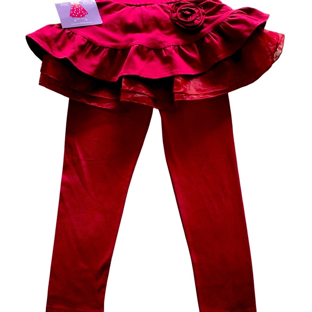 RIYAH’S CLOSET:  100% cotton ruffle waist leggings
